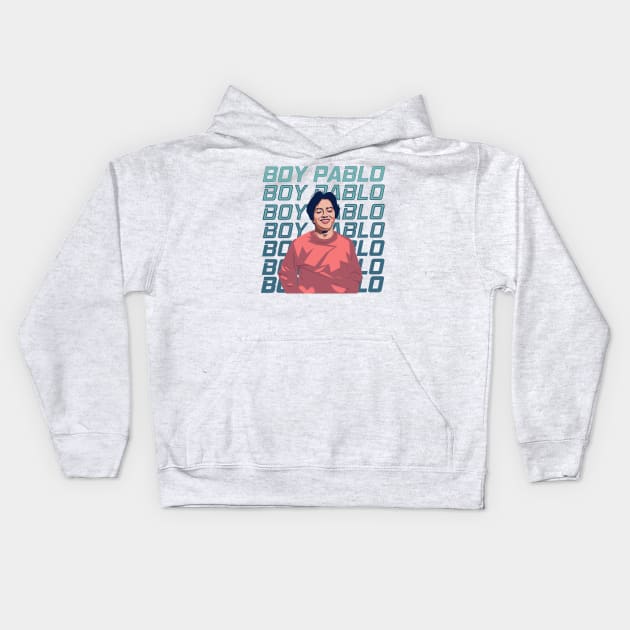 Boy Pablo Kids Hoodie by Girazan